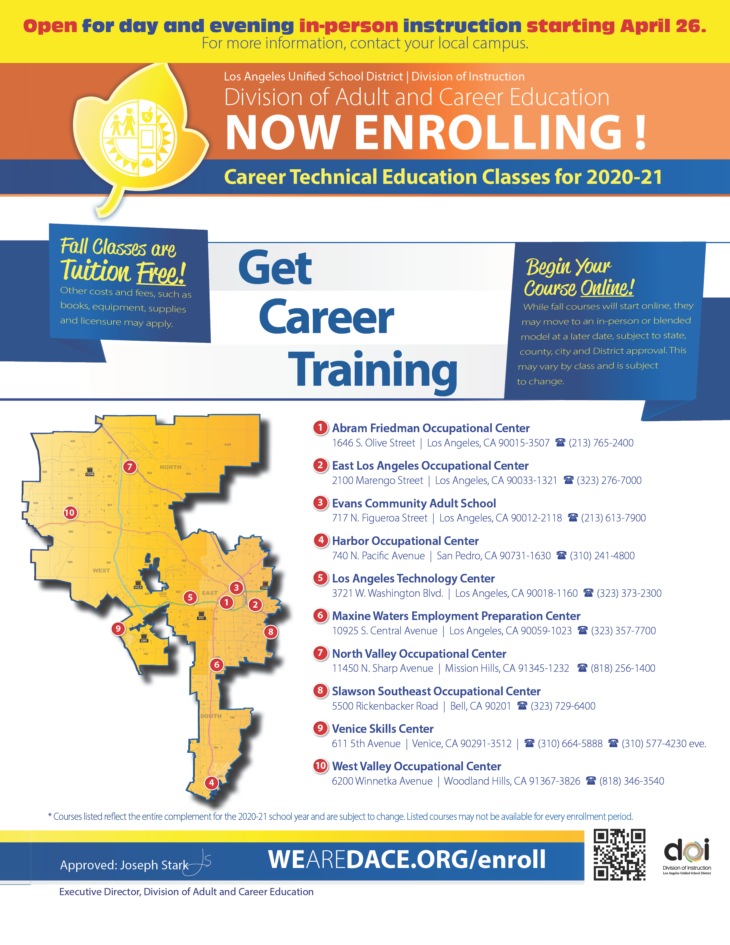 Train for a Career Flyer